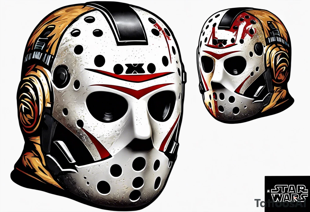 Friday the 13th Jason mask, Star Wars tattoo idea