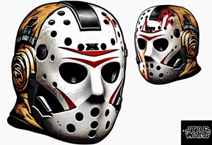 Friday the 13th Jason mask, Star Wars tattoo idea