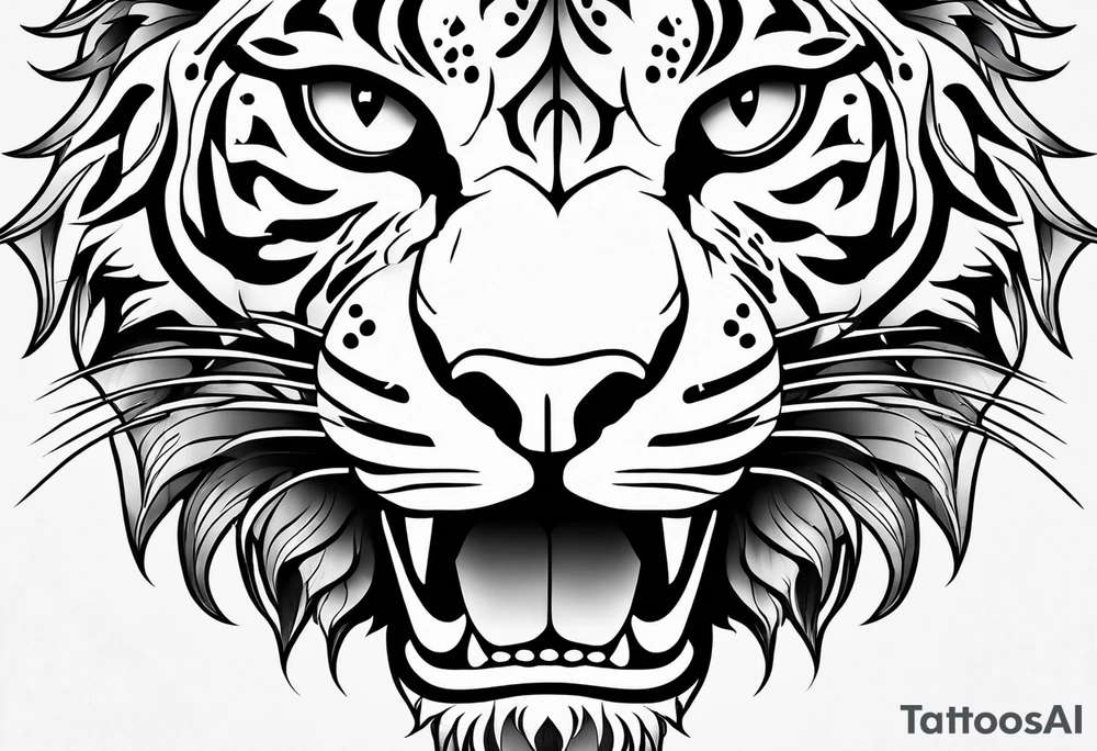 Jaguar body tattoo idea