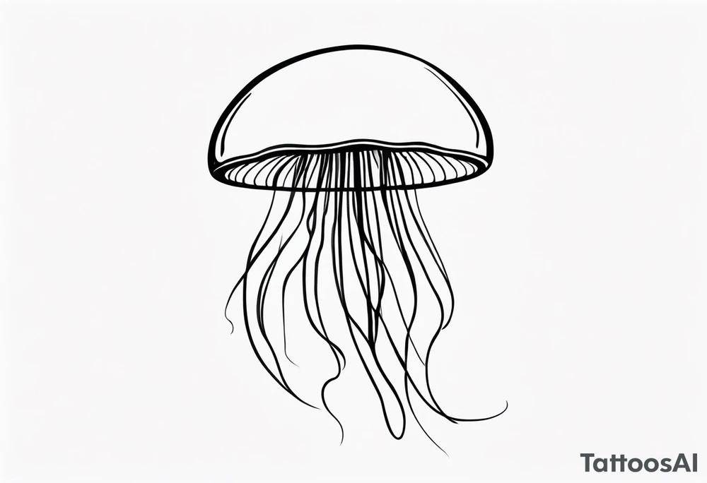 jellyfish small tattoo idea