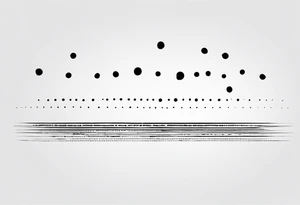 simple dots in a line tattoo idea