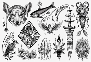 reh und forelle tattoo idea