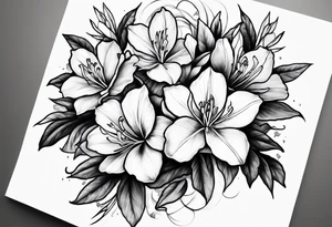 single azalea by itself tattoo idea