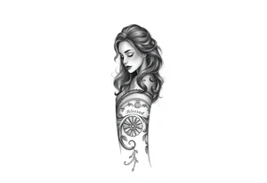 Black woman, survival, blessed tattoo idea