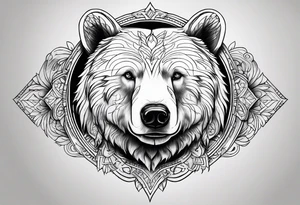 white bear tattoo idea
