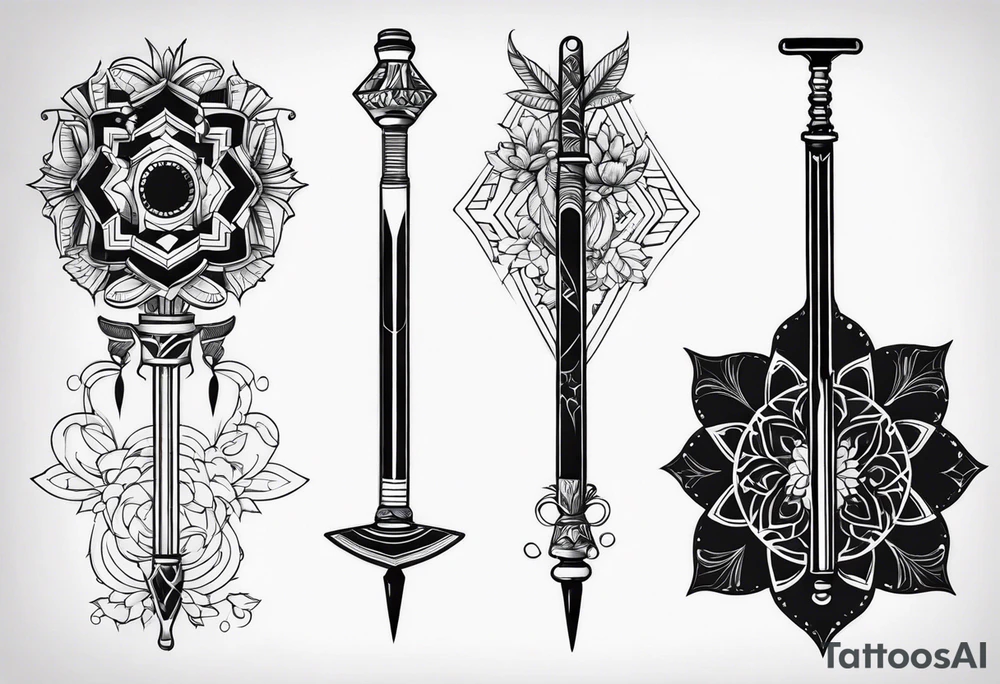 Pogo stick tattoo idea