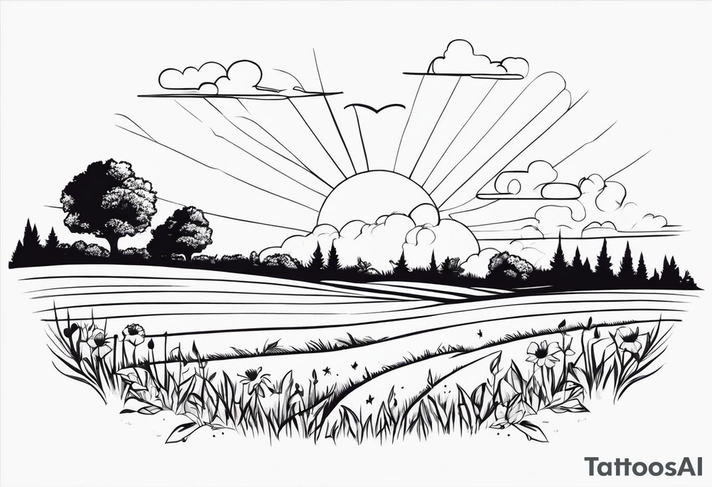 love on a field tattoo idea