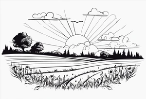 love on a field tattoo idea