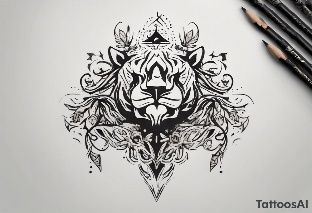 Create a unique tattoo design that symbolizes the motto 'Be Average.' Incorporate elements that convey a sense of embracing one's individuality and celebrating the beauty in simplicity. Consider using symbolic imagery or metaphors that represent the idea of finding contentment and fulfillment in being true to oneself, without the pressure of exceeding societal expectations. Focus on creating a design that is both visually striking and emotionally resonant, capturing the essence of the 'Be Average' philosophy in a meaningful and empowering way tattoo idea