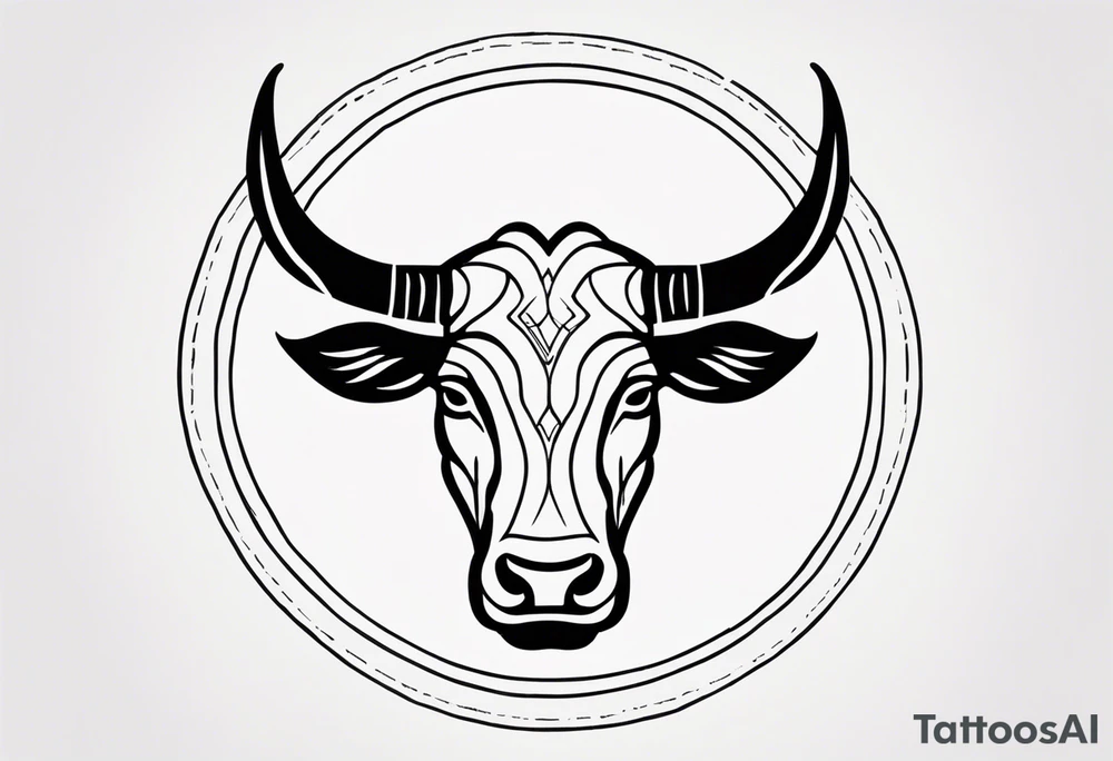 Taurus sign tattoo idea