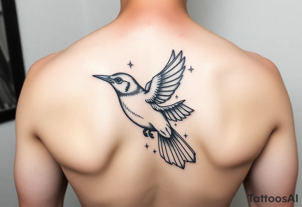 Bird turns into a dear magically tattoo idea