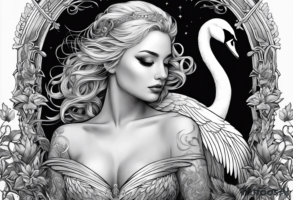 Silver Swan of Dol Amroth tattoo idea