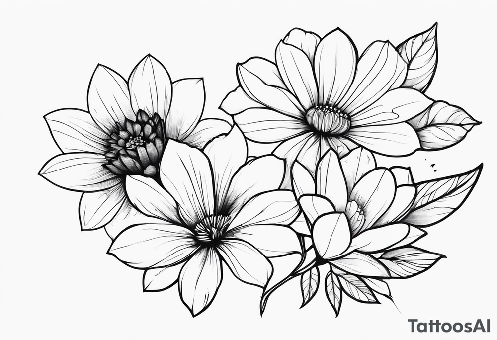 Flowers tattoo idea