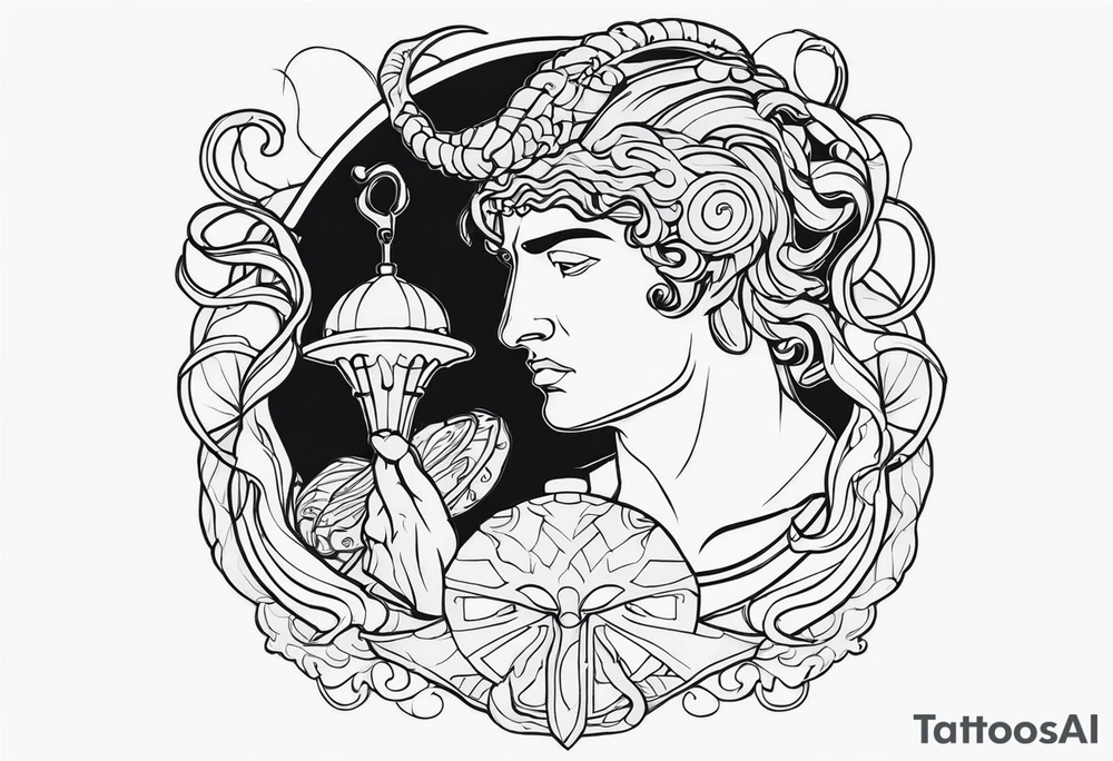 perseus holding medusas head tattoo idea