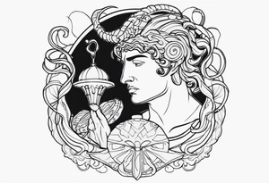perseus holding medusas head tattoo idea
