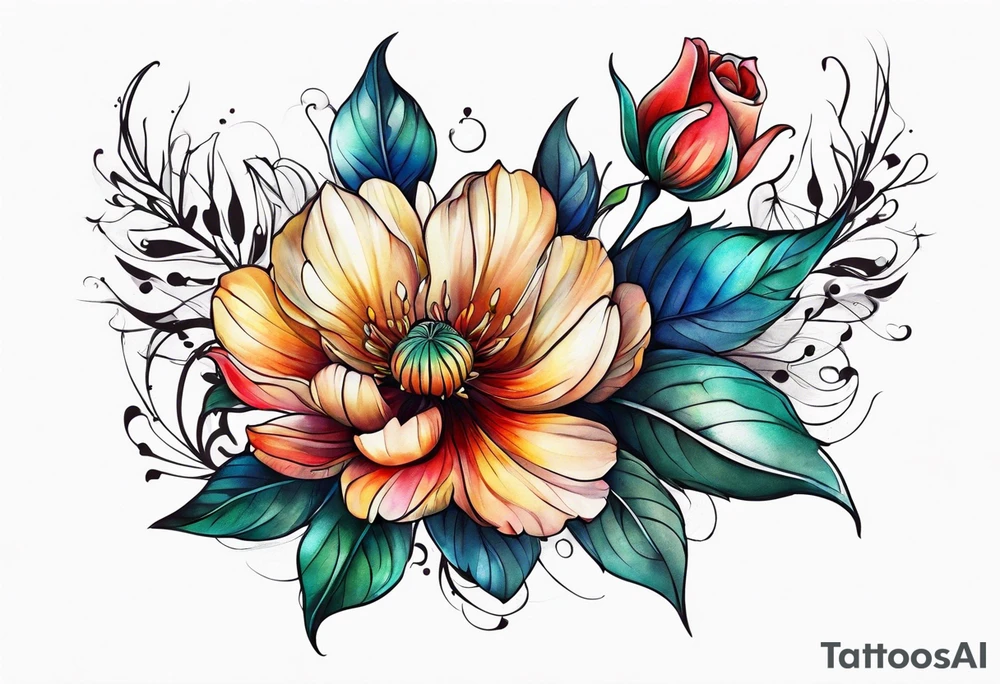 Flower tattoo idea