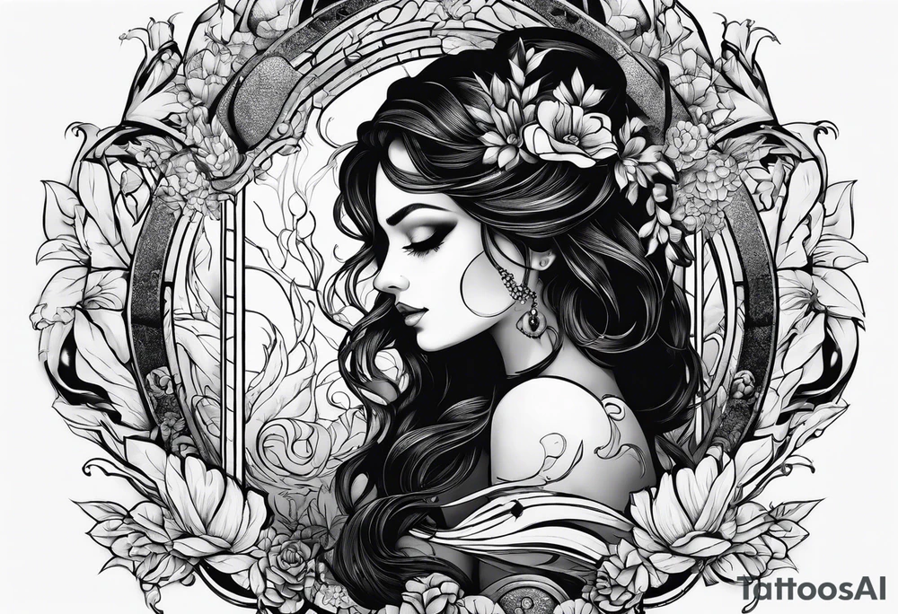 depression as a shadow tattoo idea