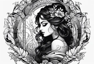 depression as a shadow tattoo idea