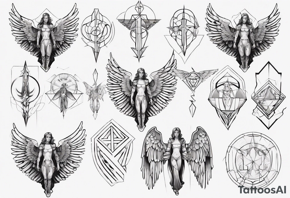 Archangel tattoo idea