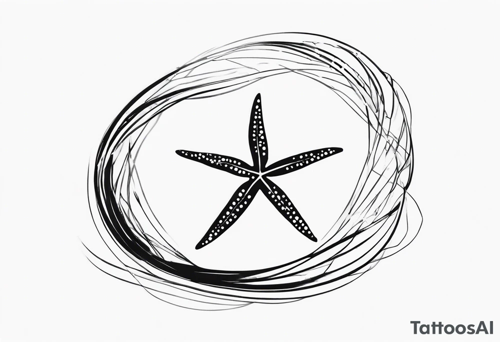 Starfish wrist wrap tattoo idea