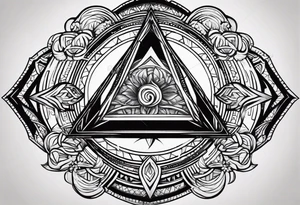 Sobriety symbol in artistic Version tattoo idea