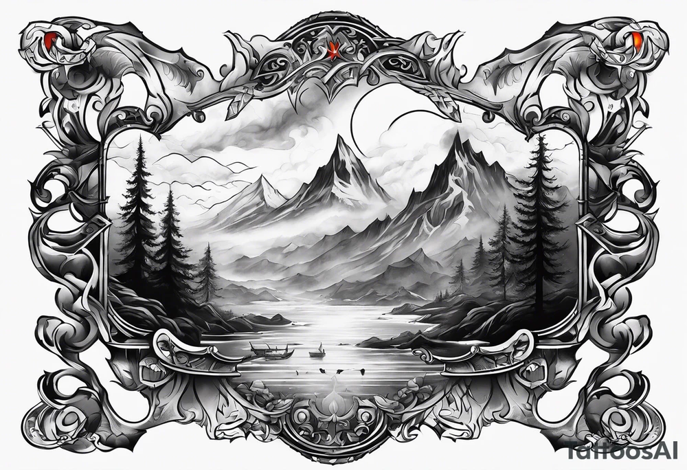 Valhalla  mist fog tattoo idea