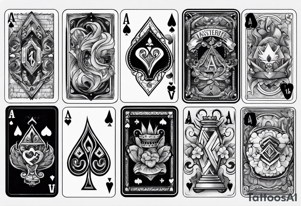 Ace cards tattoo idea