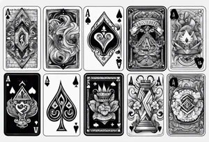Ace cards tattoo idea