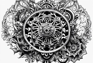Bicycle gear tattoo idea