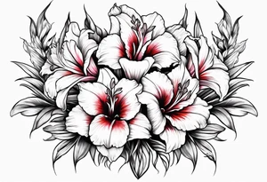 gladiolus design tattoo idea