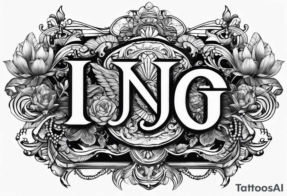 Merge intial J and I tattoo idea