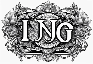 Merge intial J and I tattoo idea