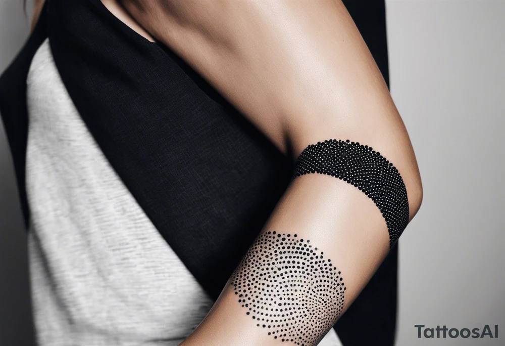 LINE AROUND SHOULDERS TO THE WRIST tattoo idea