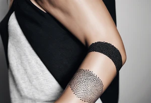 LINE AROUND SHOULDERS TO THE WRIST tattoo idea
