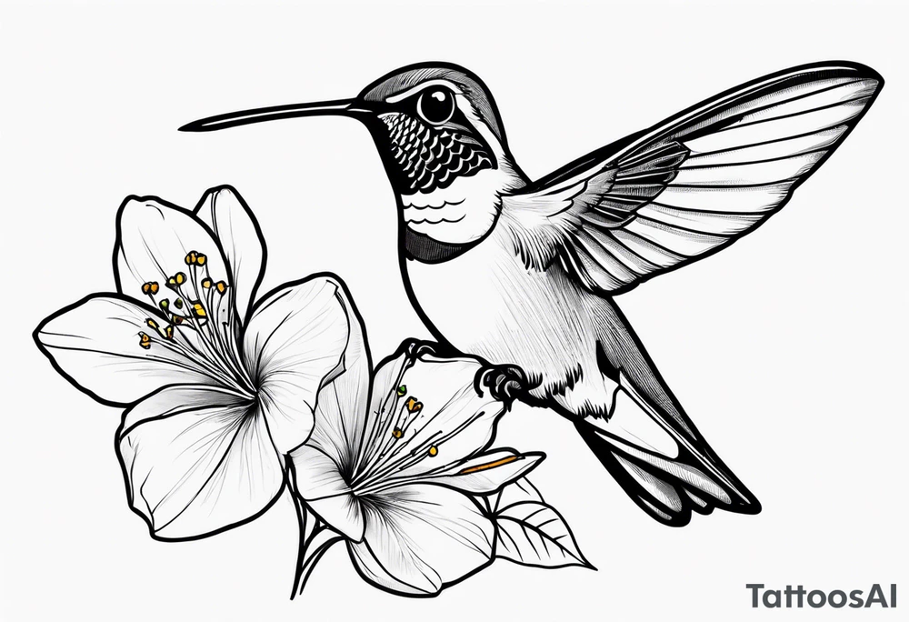 Propose moi un tatouage dans le dos les éléments sont : colibri carte de la Martinique fleur de prunus du Japon tattoo idea