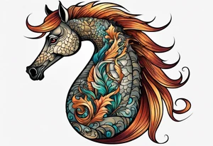 sea horse tattoo idea