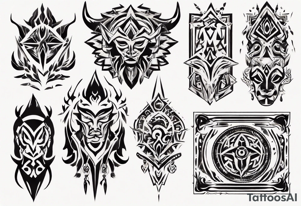 frame paper tattoo idea