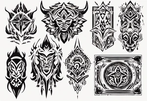 frame paper tattoo idea