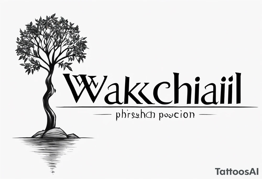 A posion tree and the last name “wakchhali” under it on my arm tattoo idea