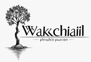 A posion tree and the last name “wakchhali” under it on my arm tattoo idea