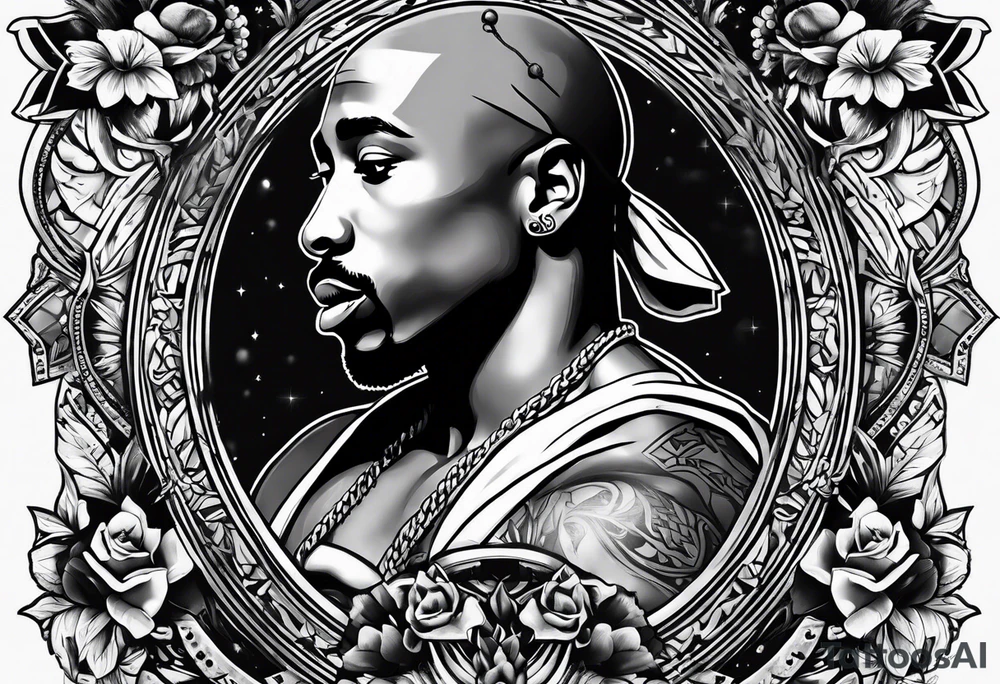 2pac tattoo idea