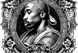 2pac tattoo idea