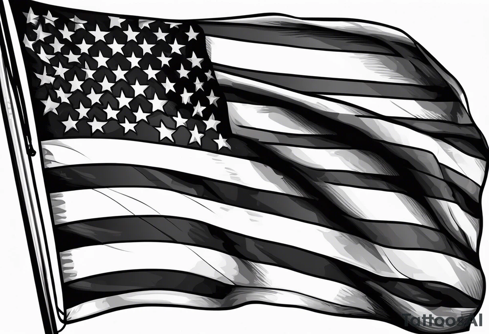 American flag with 144 in it tattoo idea