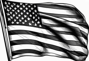 American flag with 144 in it tattoo idea