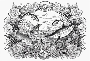 small sealife tattoo tattoo idea