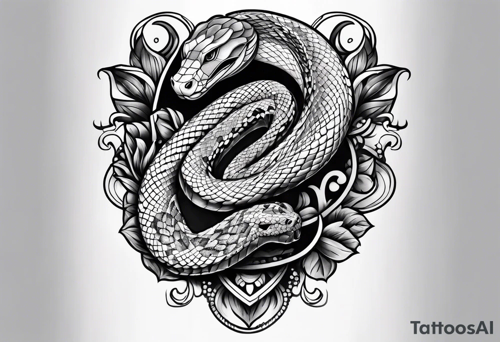 snake arm tattoo idea