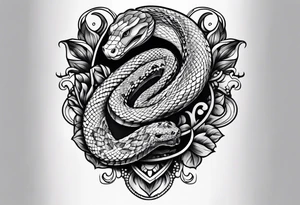 snake arm tattoo idea