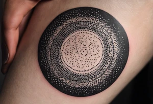 circle with written quote: "L a v i t a  è  c i ò  c h e  t i  a c c a d e  m e n t r e  s e i  i m p e g n a t o  a  f a r e  a l t r i  p r o g e t t i." tattoo idea