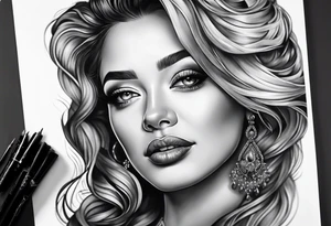 My mom’s portrait tattoo idea
