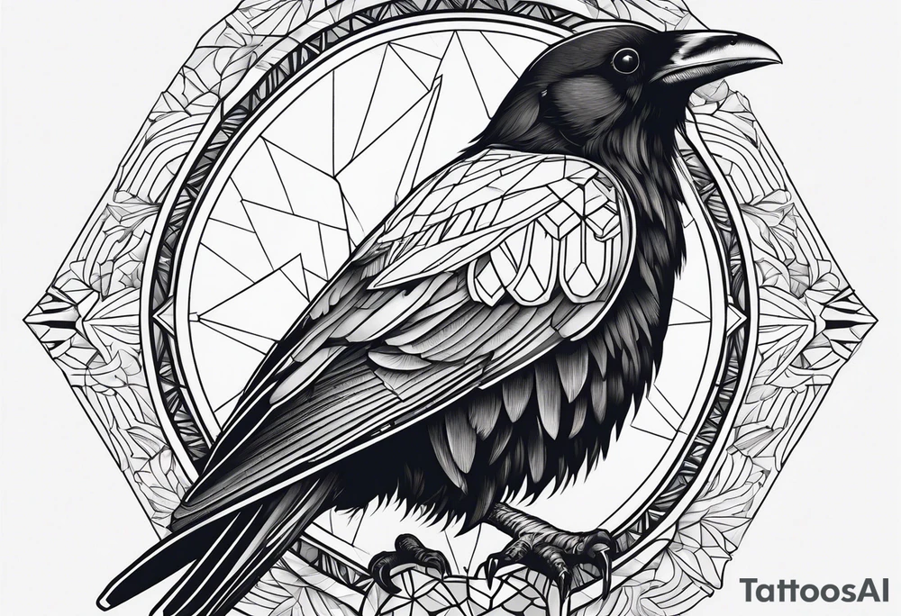 alpine chough skull tattoo idea